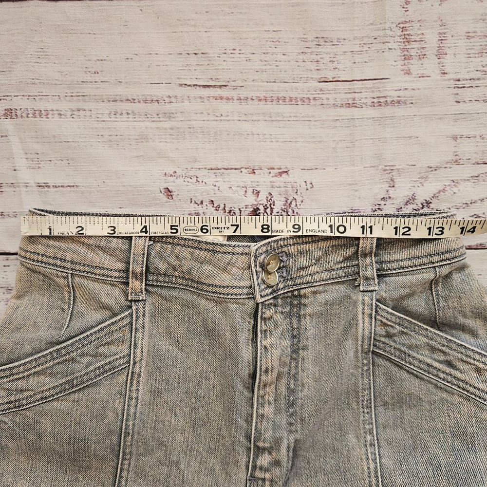 Pilcro Anthropologie Acid Wash Cropped Wide Straight Jeans High Rise Womens 27 - Picture 4 of 6